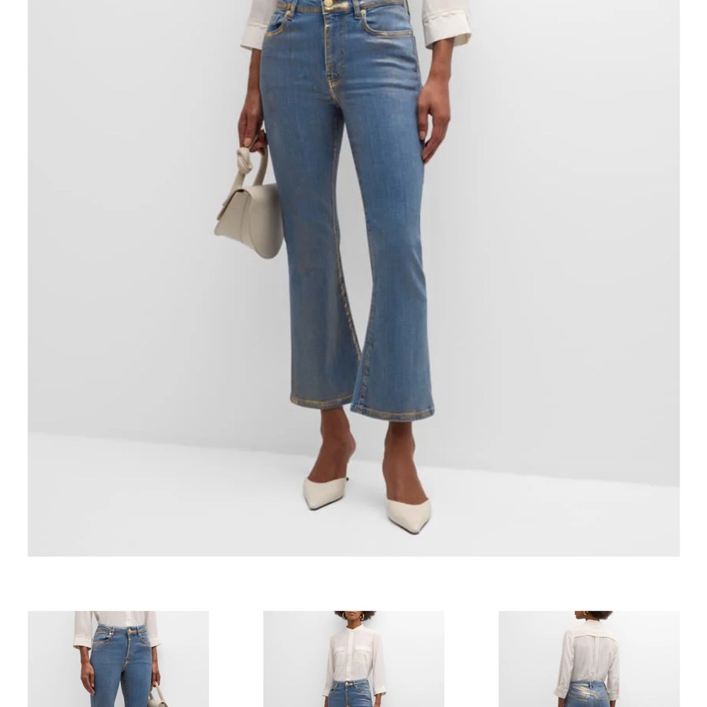 Frame Denim Women's Mini Boot Crop Jeans